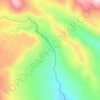 Mapa topográfico Cuesta del Quirquincho, altitud, relieve