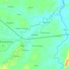 Mapa topográfico Alexandre, altitud, relieve