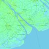 Mapa topográfico Cù Lao Dung, altitud, relieve