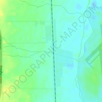 Mapa topográfico Bullsbrook, altitud, relieve