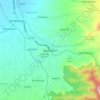 Mapa topográfico Kasembon, altitud, relieve