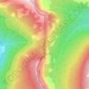 Mapa topográfico South Kootenay Pass, altitud, relieve