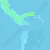 Mapa topográfico Honeymoon Island Dog Beach, altitud, relieve