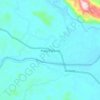 Mapa topográfico Pulau Punjung, altitud, relieve