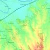 Mapa topográfico Gayam, altitud, relieve