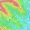 Mapa topográfico Aspiuntza, altitud, relieve