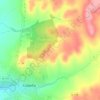 Mapa topográfico Alfalfar, altitud, relieve