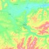 Mapa topográfico Bayburt, altitud, relieve