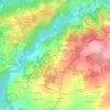 Mapa topográfico O Casal, altitud, relieve