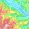 Mapa topográfico Gabriele, altitud, relieve