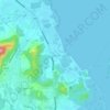 Mapa topográfico Ban Sa Pam, altitud, relieve