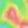 Mapa topográfico 792,8 м, altitud, relieve