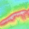 Mapa topográfico Hauchenberg, altitud, relieve