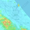 Mapa topográfico Hà Tĩnh, altitud, relieve