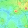 Mapa topográfico La Moussière, altitud, relieve