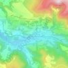 Mapa topográfico Les Coux, altitud, relieve