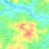 Mapa topográfico Martinet, altitud, relieve