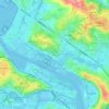 Mapa topográfico Aqueche, altitud, relieve