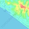 Mapa topográfico Pozhiyoor, altitud, relieve