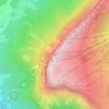 Mapa topográfico Mont Margeriaz, altitud, relieve