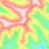 Mapa topográfico Serra Alta, altitud, relieve