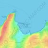 Mapa topográfico Le Sillon, altitud, relieve