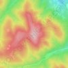 Mapa topográfico Kanasin, altitud, relieve