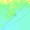 Mapa topográfico Chorau, altitud, relieve