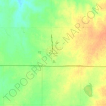 Mapa topográfico Rosalia, altitud, relieve