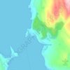 Mapa topográfico Clachan, altitud, relieve