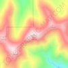 Mapa topográfico Huffman Peak, altitud, relieve