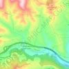 Mapa topográfico Plana del Simon, altitud, relieve