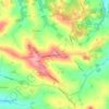 Mapa topográfico Vieux Crubelets, altitud, relieve