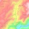 Mapa topográfico La Colina, altitud, relieve