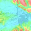 Mapa topográfico Goiana, altitud, relieve
