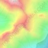 Mapa topográfico Mount Juno, altitud, relieve