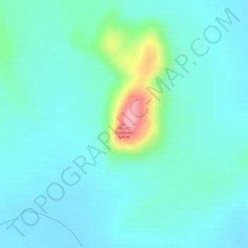 Mapa topográfico Mount Shadforth, altitud, relieve