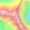 Mapa topográfico Kangchenjunga, altitud, relieve