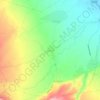 Mapa topográfico Sogam, altitud, relieve
