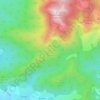 Mapa topográfico Arsu, altitud, relieve