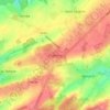Mapa topográfico Fraineux, altitud, relieve