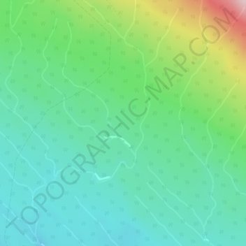 Mapa topográfico Omineca Mountains, altitud, relieve