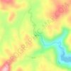 Mapa topográfico Cachoeira Formosa, altitud, relieve