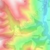 Mapa topográfico Les Potes, altitud, relieve