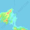 Mapa topográfico Αμμουλιανή, altitud, relieve