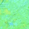 Mapa topográfico Hijfte, altitud, relieve