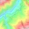 Mapa topográfico Tyawal, altitud, relieve