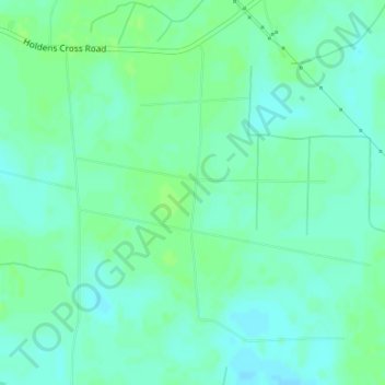 Mapa topográfico The Pocosin, altitud, relieve