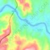 Mapa topográfico Tula del Río, altitud, relieve