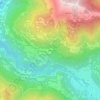 Mapa topográfico Inesio, altitud, relieve